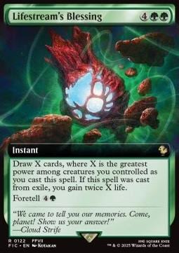 Magic/MTG Lifestream's Blessing XFIC-122 Rare Französisch NM Foil