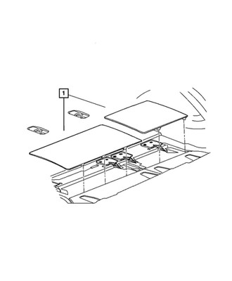 Genuine Mopar Load Floor Panel Left 1FL69DX9AB
