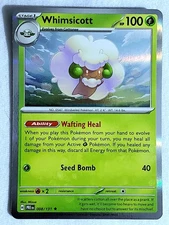 Whimsicott 008/131 Prismatic Evolutions Holo Rare Pokemon TCG