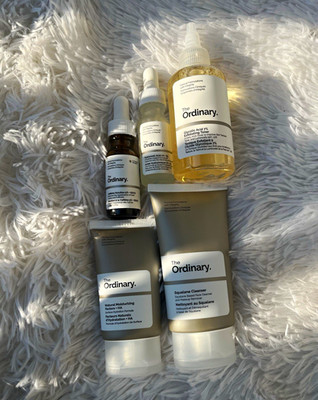 The Ordinary Glycolic Acid 7% + HA2%+B5 + Caffeine Skin Care Set Cleanser