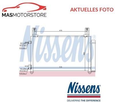 KONDENSATOR KLIMAANLAGE NISSENS 940009 P FÜR CHEVROLET MATIZ,SPARK 0.8L,1L