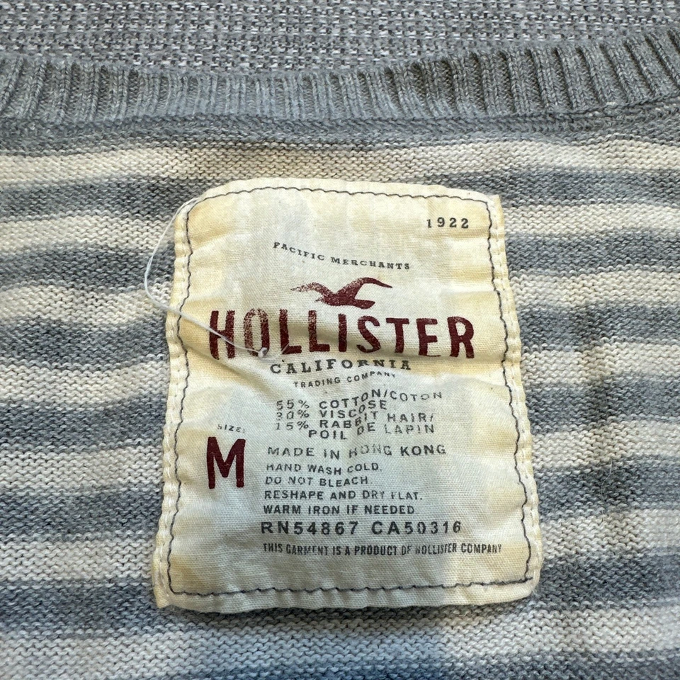 Vintage Hollister Babydoll Top Medium Y2K Cardigan Sweater Preppy Square G2U - Image 2 of 4