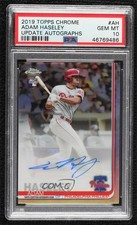 2019 Topps Chrome Update Target Adam Haseley #CUA-AH PSA 10 GEM MT Auto n0c