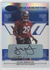 2006 Leaf Certified Materials Mirror Blue Signatures /100 Alan Zemaitis Auto 0a1