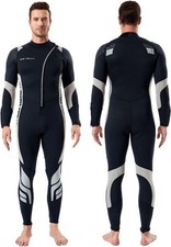 Seaskin Wetsuits for Men Women 3mm Front Zip Full Wetsuit S