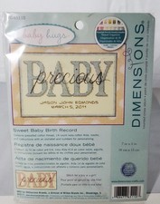 Dimensions Precious Baby Birth Record Counted Cross Stitch Kit 70-65110