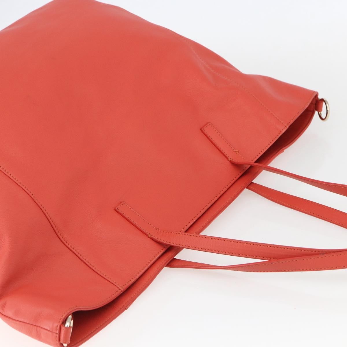 Valentino Garavani Vintage Tote Bag Leather Orange Tote Bag | eBay