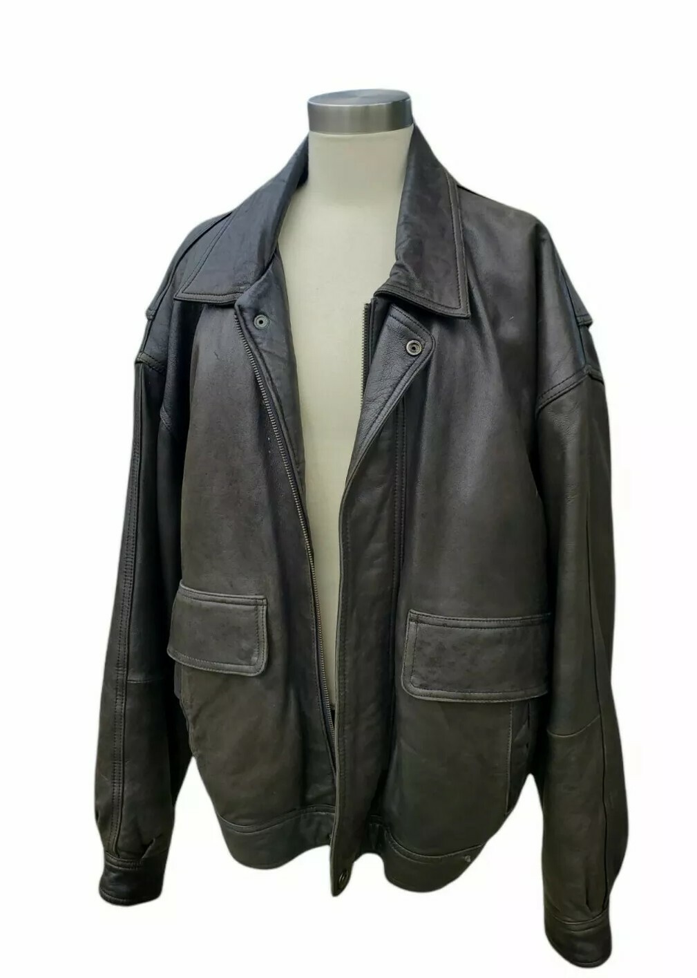 Field Fg Gear Men Size L Leather Dark Brown Motorcycl… Gem