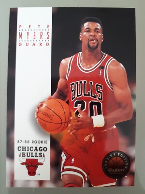 1993-94 SkyBox Pete Myers #208 Chicago Bulls NBA Basketball Lesen!