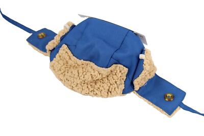 NEW Good2Go Brrr-Blocker Trapper Hat Dog S/M 12-16 In Blue Fleece Chin Strap
