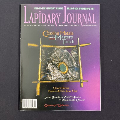 Lapidary Journal Nov 1996 Gem Cutting Jewelry Magazine Rockhound Collectors  VTG
