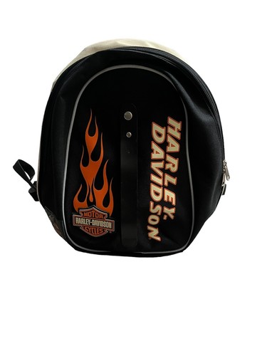 VINTAGE /HARLEY DAVIDSON BACKPACK/BLACK & ORANGE - Picture 7 of 14