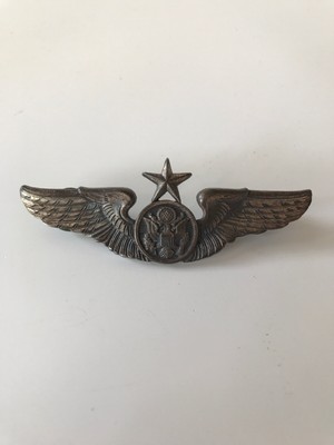 Usaf Air Force Senior Enlisted Aircrew Wings Vietnam Era Silver Plate Ebay