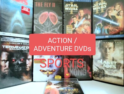 ACTION / ADV. / SPORTS Genuine Movie DVDs  *BRAND NEW & SEALED*  YOUR CHOICE!
