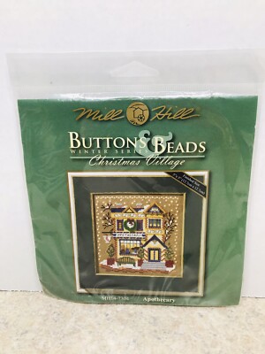 Apothecary Shop Cross Stitch Kit Mill Hill 2007 Buttons & Beads Winter