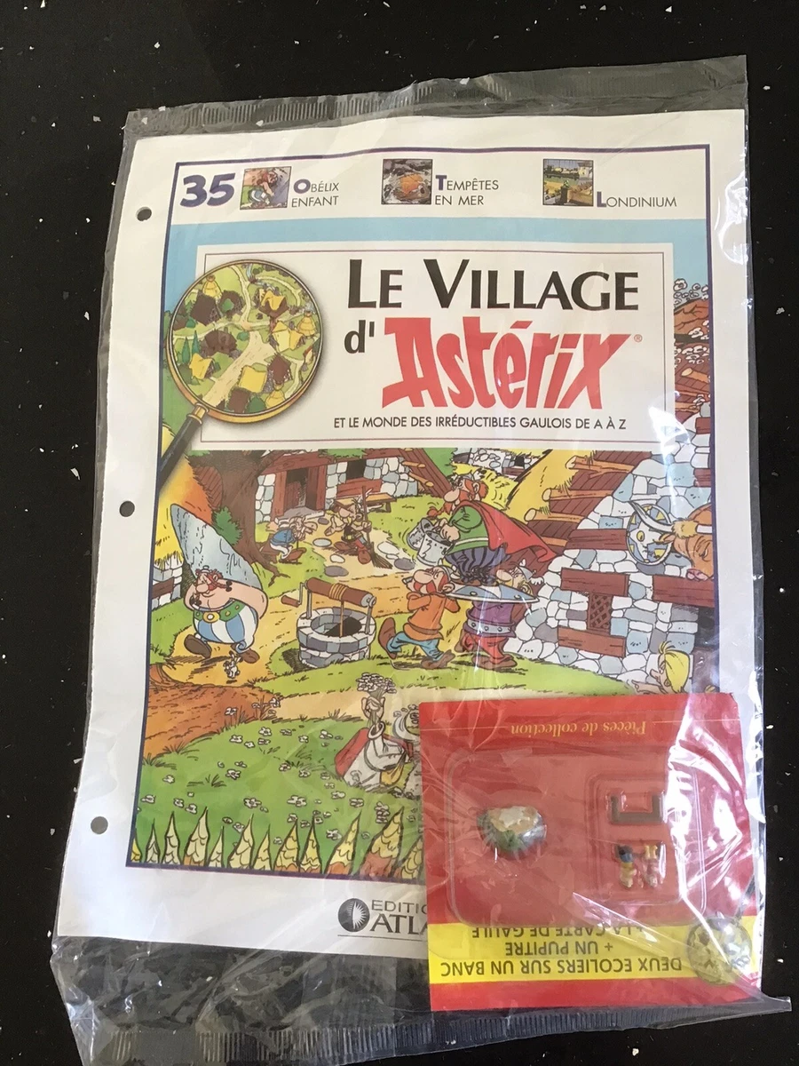 Figurine Collection Village D'Astérix Hachette - Obélix Carrière De Menhirs Palissade - 2016, Plomb, Neuve Scellée