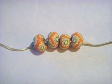 FIMO CLAY BEADS FOR BRACELETS OR PENDANTS D16