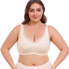Women's Plus Size Full Coverage Bra Comfort Bra for Everday Wear Sleep Bra