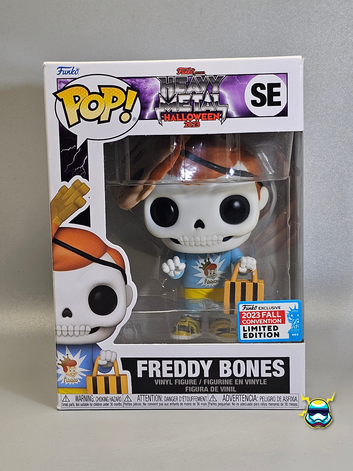 Funko Pop FREDDY BONES SE Heavy Metal Halloween 2023 NYCC LE NEW Vinyl Figure