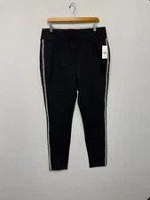 NWT FTF Fashion To Figure Women Pull On Ponte Pants Size 1 Black B327 -27