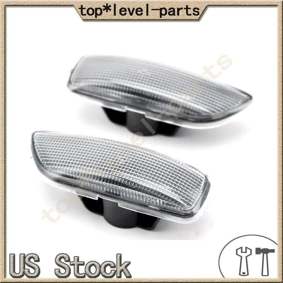 2 PIEZAS Para VOLVO S60 V70 S80 XC90 Lado Izquierdo+Derecho Marcador Luz Parachoques Señal de Giro Foto 2 de 4