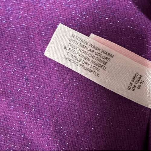 NWOT vintage y2k Victorias Secret tank in metallic purple sz S - Picture 11 of 12