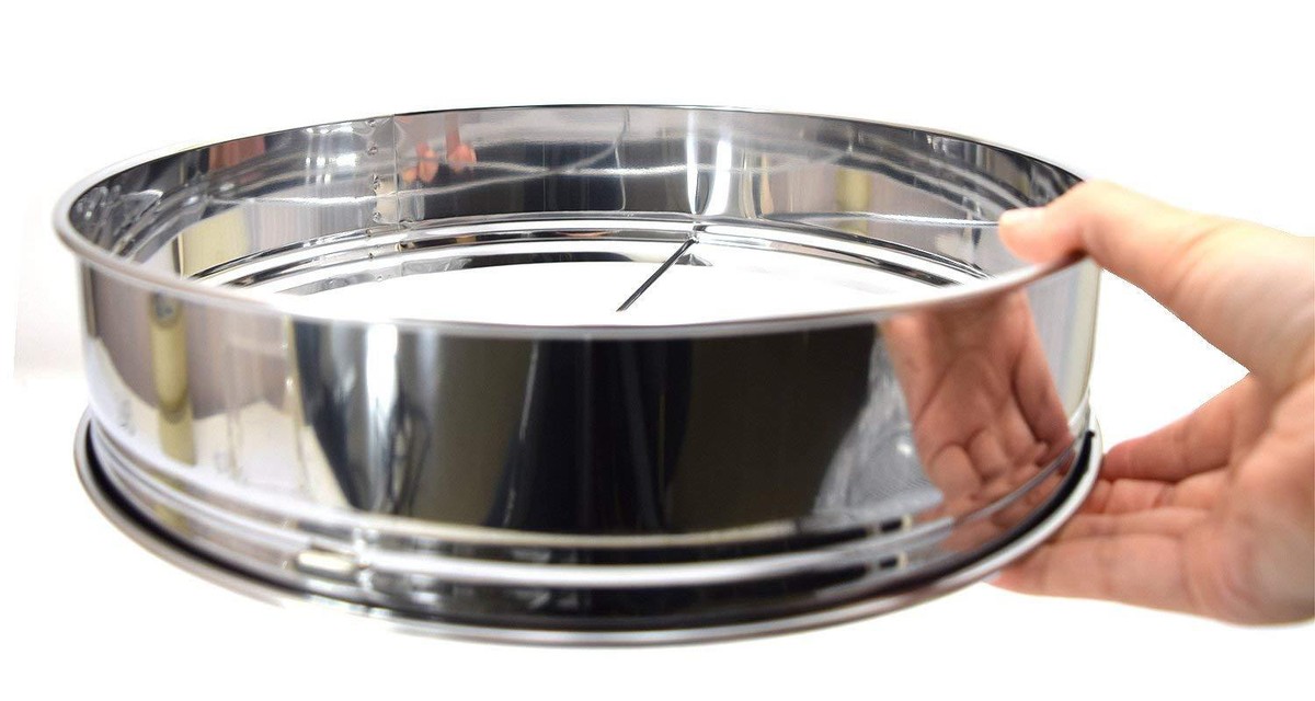 Soil Sieve Filter Mesh Coarse Medium Fine set Stainless Gardening