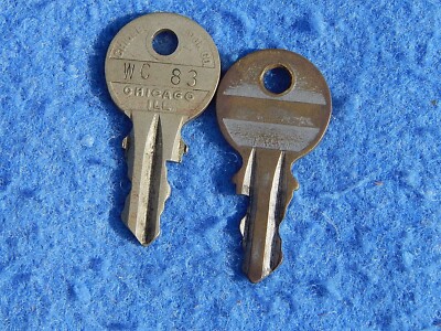 Warren Geiger Key Wurlitzer Key WC 083 - Chicago Lock - wall box or cash box key ...