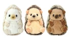 Sunlemon Fluffy's stuffed S Hedgehog Plush Set of 3 Beige Brown White 5.5in