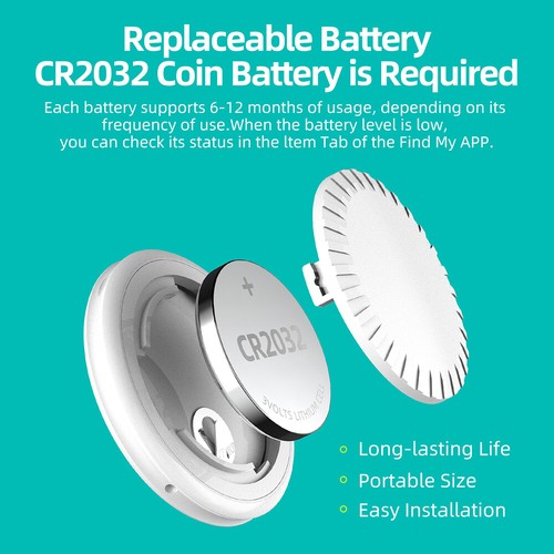 Bluetooth Tracker Keys Finder and Item Tracker Tags MFI for Car Keys Phones P8A2 - Picture 10 of 12