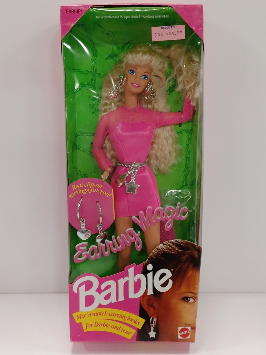 Vintage 1992 EARRING MAGIC BARBIE DOLL BRAND NEW in SEALED BOX