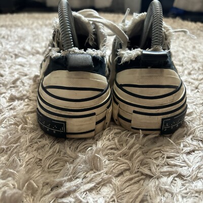 Vessel x Yohji Yamamoto Low Top Canvas Sneakers Black Men 5 Wmns 7