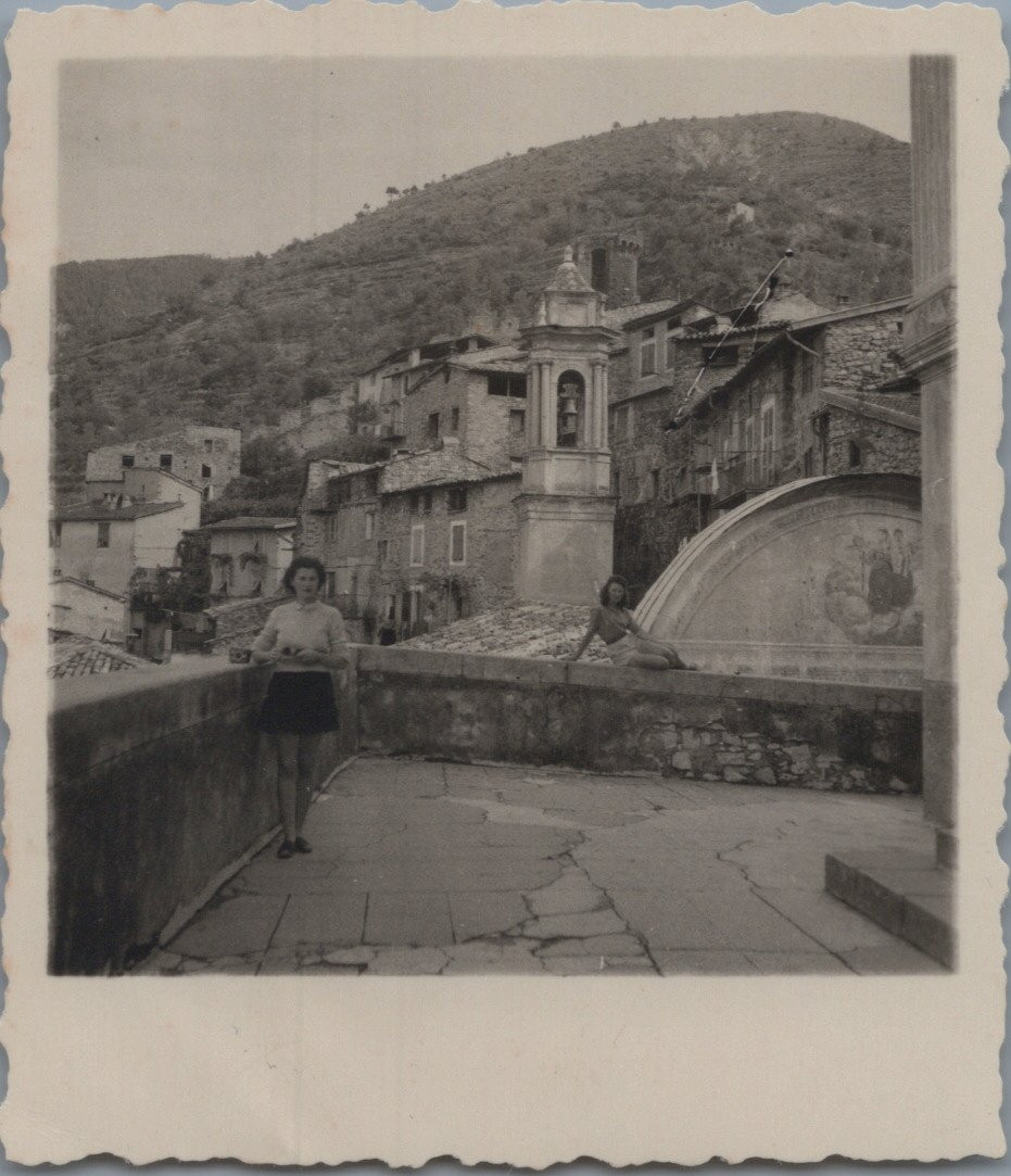 France, Lucéram, general view, vintage print, ca.1940 silver print 6