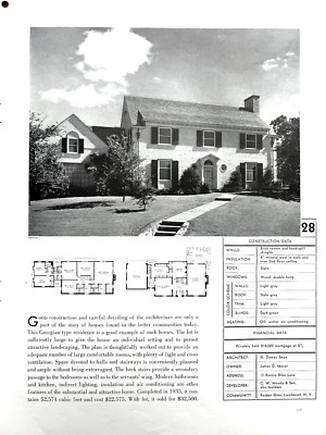 James Maver Home 1937, Bonnie Briar Ln Rouken Glen, Larchmont, NY, G Dewey Swan