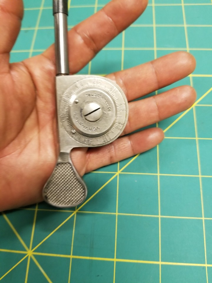 Vintage L.S. Starrett Revolution Counter RPM Gauge Speed Indicator Dial