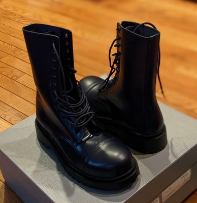 balenciaga combat boot