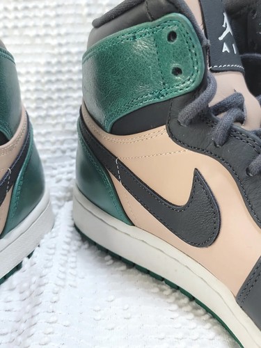Air Jordan 1 Retro High Bio Beige Anthracite-Mystic Green Size W 9.5/M 7.5 HTF - Picture 15 of 24