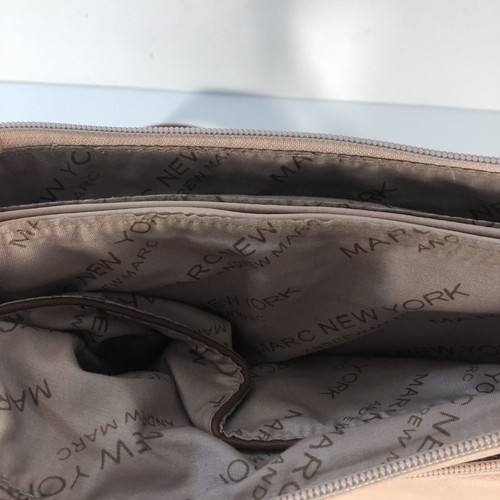Marc New York Andrew Marc purse pink with brown gold accents. Shoulder bag - Picture 8 of 12