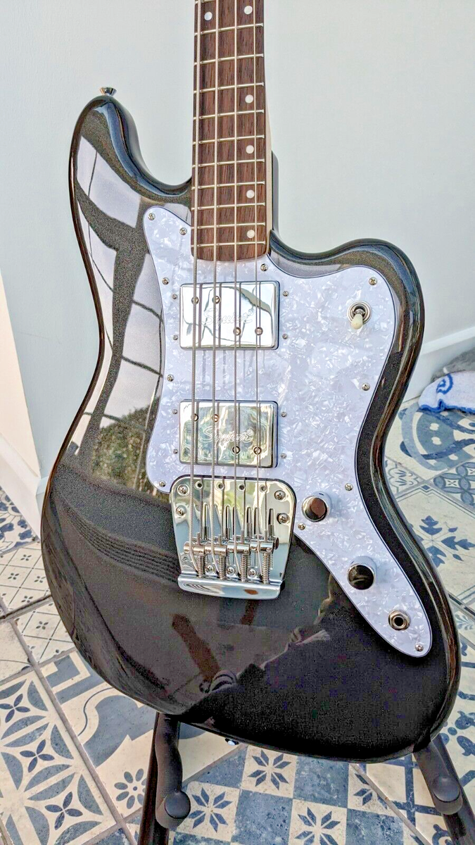 Squier - Paranormal Rascal Bass HH, Metallic Black Fender | eBay UK