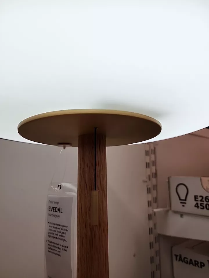 EVEDAL Floor lamp with LED bulb, marble/gray. Unique stone best quality - Image 3 of 4