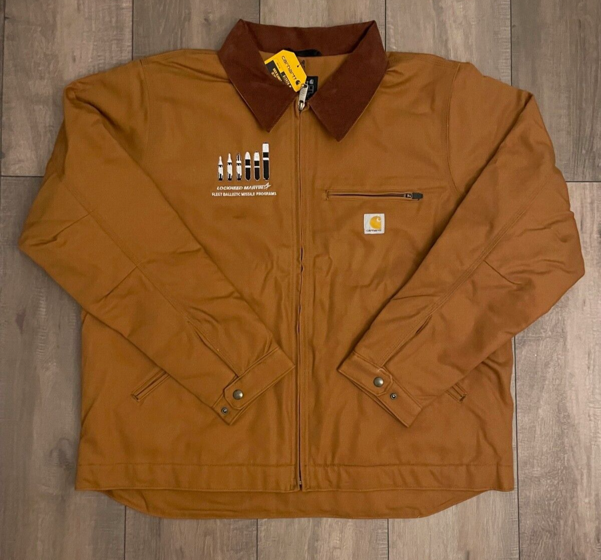 Lockheed Martin ICBM Brown Carhartt Duck Detroit Jacket (ALL Lockheed Martin ICBM Brown Carhartt Duck Detroit Jacket (ALL