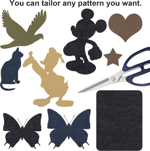 Clothing Jeans 30 PCS, Denim Repair Patches Kit 4.9 X 3.7 Inch, 5 Colors - Picture 5 of 7