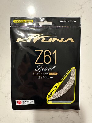 Kizuna Badminton String Z61 Spiral (White) | eBay