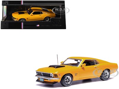 1970 FORD MUSTANG BOSS 429 BRIGHT YELLOW 1/43 DIECAST MODEL CAR BY IXO IA43002