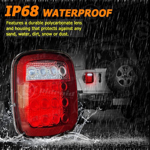 Faros LED de 7 pulgadas + luces traseras para Jeep Wrangler TJ 1997-2003 2004 2005 2006 - Imagen 15 de 24