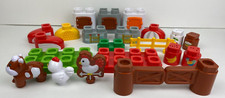 Leap Frog Food Fun Farm Animals Cow Rooster 22 Pieces Parts Replacement Blocks
