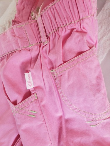 Wonderful World of Disney Girls Pink Wide Leg Big Cuff Glitter Castle Pants 4 - Picture 4 of 6