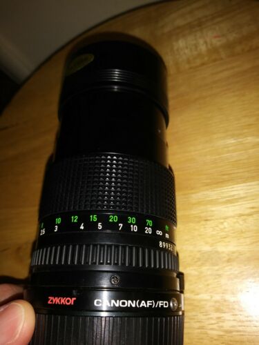 ZYKKOR CANON Lens Scope Camera Canon AF FD 135mm f/2.8 Zykkor Japan New - Picture 5 of 12