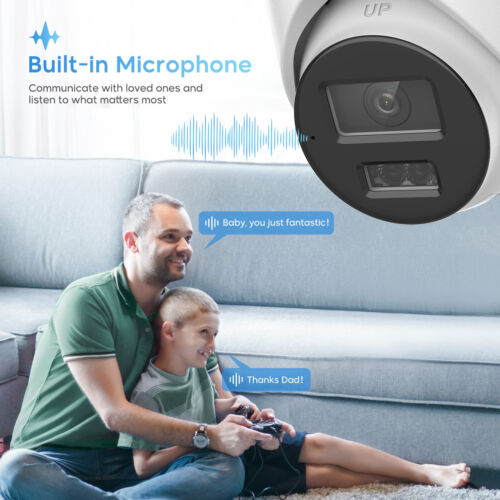 Telecamera IP POE luce ibrida intelligente compatibile HIK ColorVu 8 MP 2,8 mm esterno - Foto 17 di 18