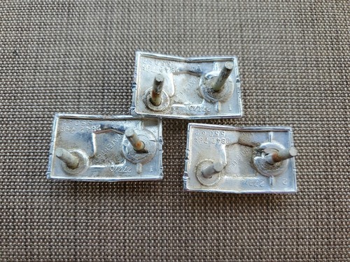 MOPAR 68 CHRYSLER NEWPORT TAIL PANEL EMBLEMS SET OF 3 GOOD CONDITION #2842796 - Picture 2 of 5